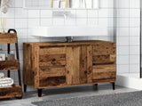 Sink Cabinet Old Wood 80x33x60 cm Engineered Wood 857129