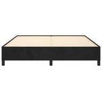 ZNTS Bed Frame without Mattress Black 180x200 cm Super King Super King Velvet 349886
