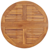 Folding Garden Dining Table 90x75 cm Solid Teak Wood 315446