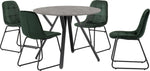 ZNTS Athens Round Dining Set with Lukas Chairs 400-401-222