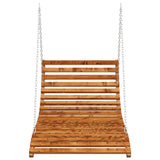 Swing Bed Teak Solid bent wood with teak finish 313939