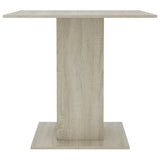 Dining Table Sonoma Oak 80x80x75 cm Engineered Wood 800255