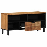 TV Cabinet with Drawer Brown 100 x 33 x 46 cm Solid Mango Wood 4017772