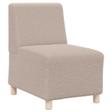 Modular Sofa Unit Armless 3 pcs Light Grey 55 x 74 x 82 cm 3399827