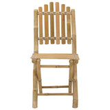 Garden Chair 4 pcs Natural Bamboo 42028078