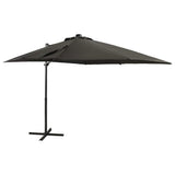Cantilever Garden Parasol Anthracite Polyester fabric, aluminium pole 312322