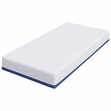 Mattress White and Blue 100 x 200 cm Gel-Infused Foam 4106339