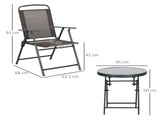 Three-Piece Garden Seat Set, with Glass-Top Table - Brown T3398P322118