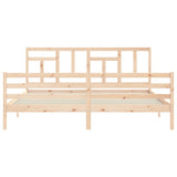 Bed Frame without Mattress 200x200 cm Solid Wood 3194981