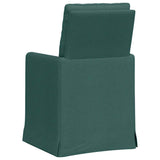 Dining Chairs 2 pcs Dark green 57 x 67 x 98 cm Fabric 42017921