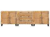 Sideboard 3 pcs Brown 180 x 33 x 75 cm Solid Mango Wood 3310059