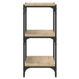Book Cabinet Sonoma Oak 100x33x70.5 cm Engineered Wood and Steel 819353