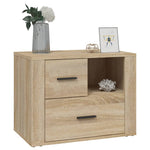 ZNTS Bedside Cabinet Sonoma Oak 60x36x45 cm Engineered Wood 816739