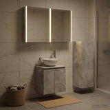 Bathroom Furniture Set 4 pcs Concrete Grey 3407426