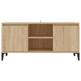 TV Cabinet with Metal Legs Sonoma Oak 103.5x35x50 cm 805971
