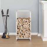 Firewood Rack White 40x30x80 cm Cold-rolled steel 864226