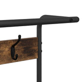 Coat Rack Smoked Oak 75 x 34 x 184 cm Engineered wood 879955