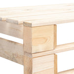 ZNTS Garden Pallet Bench Wood 45768