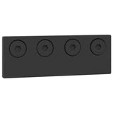 Sliding Door Hardware Kit 400 cm Steel Black 3295804
