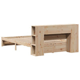 Bookcase Bed without Mattress 120x190cm Small Double Solid Wood Pine 3322351
