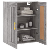 Wall Mounted Cabinet Grey Sonoma 69.5x34x90 cm Engineered Wood 830370