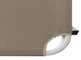 Sun Lounger Taupe Aluminium Standard Adjustable Armrests 310527