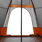 ZNTS Family Tent Tipi 6-Person Grey and orange Waterproof 4009440