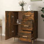 ZNTS Sideboard Smoked Oak 69.5x34x90 cm Engineered Wood 817351