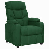 Recliner Chair Dark Green Fabric 339088