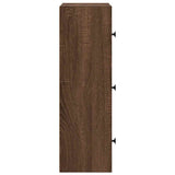 Bookcase Brown Oak 40x24x77 cm Engineered Wood 860370