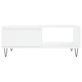 Coffee Table White 90x60x35 cm Engineered Wood 827060