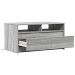 ZNTS Coffee Table with LED Lights Grey Sonoma Engineered Wood 851996