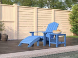 Garden Chair Aqua Blue HDPE Medium Detachable Adirondack Chair 3095711