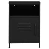 Nightstands 2 pcs Black 35x35x51 cm Steel 3095221
