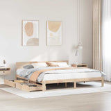 Bed Frame with Drawers without Mattress 180x200 cm Super King 3301990
