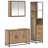 Bathroom Furniture Set 3 pcs Artisan Oak Engineered Wood 3402454