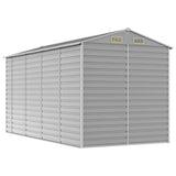 Garden Shed Light Grey Galvanised Steel Large Garden Shed 3188245