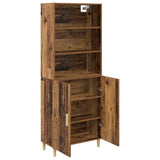 Highboard Old Wood 69.5 x 32.5 x 180 cm Engineered Wood 3415608