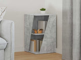 Side Shelf Concrete Grey 33 x 32 x 70.5 cm Engineered Wood 892410