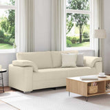 Sofa Beige 219 x 77 x 82 cm Linen 4105246