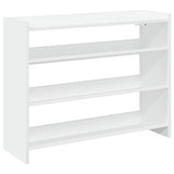 Shoe Rack White 80x25x62 cm Engineered Wood 859914