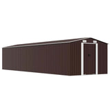 Garden Shed Brown 257x779x181 cm Galvanised steel 47035