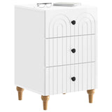 Bedside Cabinet with Drawer High Gloss White 43x 41 x 66.5 cm 894099