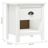 Bedside Cabinets 2 pcs Hill 46x35x49.5 cm Solid Pine Wood 288968