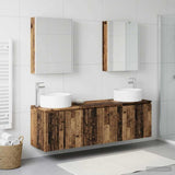 Bathroom Cabinet Set 5 pcs Old Wood Engineered Wood 3406573