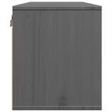 Wall Cabinets 2 pcs Grey 45x30x35 cm Solid Pinewood 813440