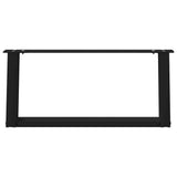 Coffee Table Legs U-Shaped 2 pcs Black 60x cm Steel 4012748