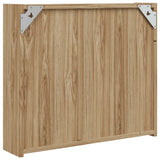 Bathroom Mirror Cabinet with LED Light Oak 60x13x52 cm 357972