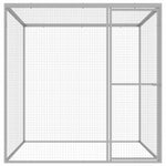 ZNTS Cat Cage 1.5x1.5x1.5 m Galvanised Steel 146356