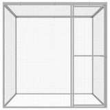 ZNTS Cat Cage 1.5x1.5x1.5 m Galvanised Steel 146356